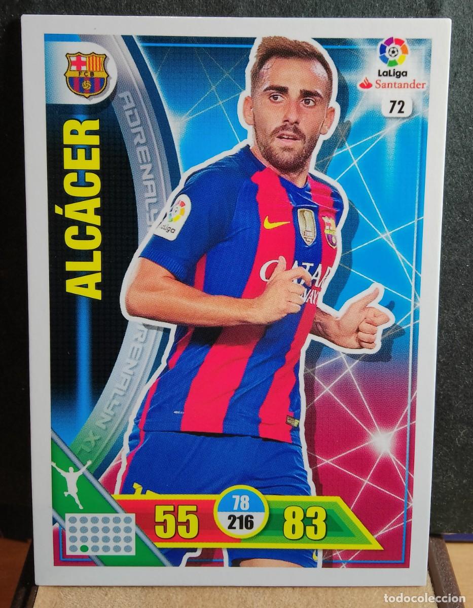 Football Stickers: 72 ALC&Aacute;CER FC BARCELONA 15 17 ADRENALYN XL 2016 2017 PANINI