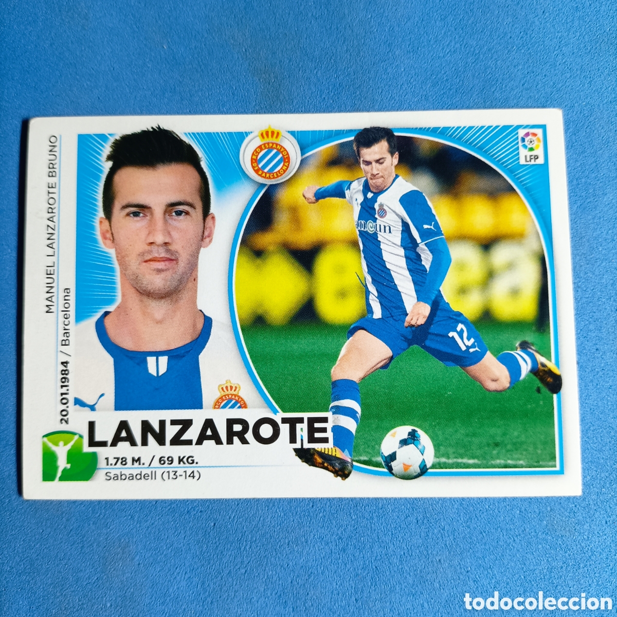 Cromos de f&uacute;tbol: CROMO ESTE. LIGA 2014-2015 (ESPANYOL) №15 LANZAROTE - Foto 1