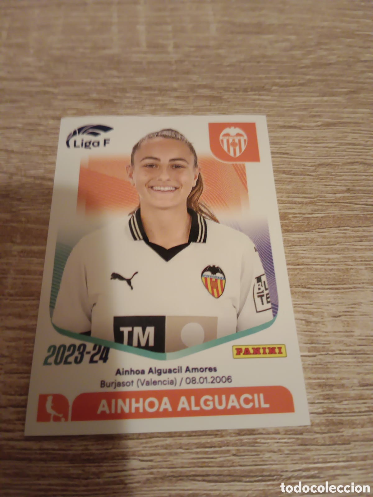 Fu&szlig;ball-Sticker: Panini liga femenina 2023 2024 23 24 296 Ainhoa Alguacil Valencia