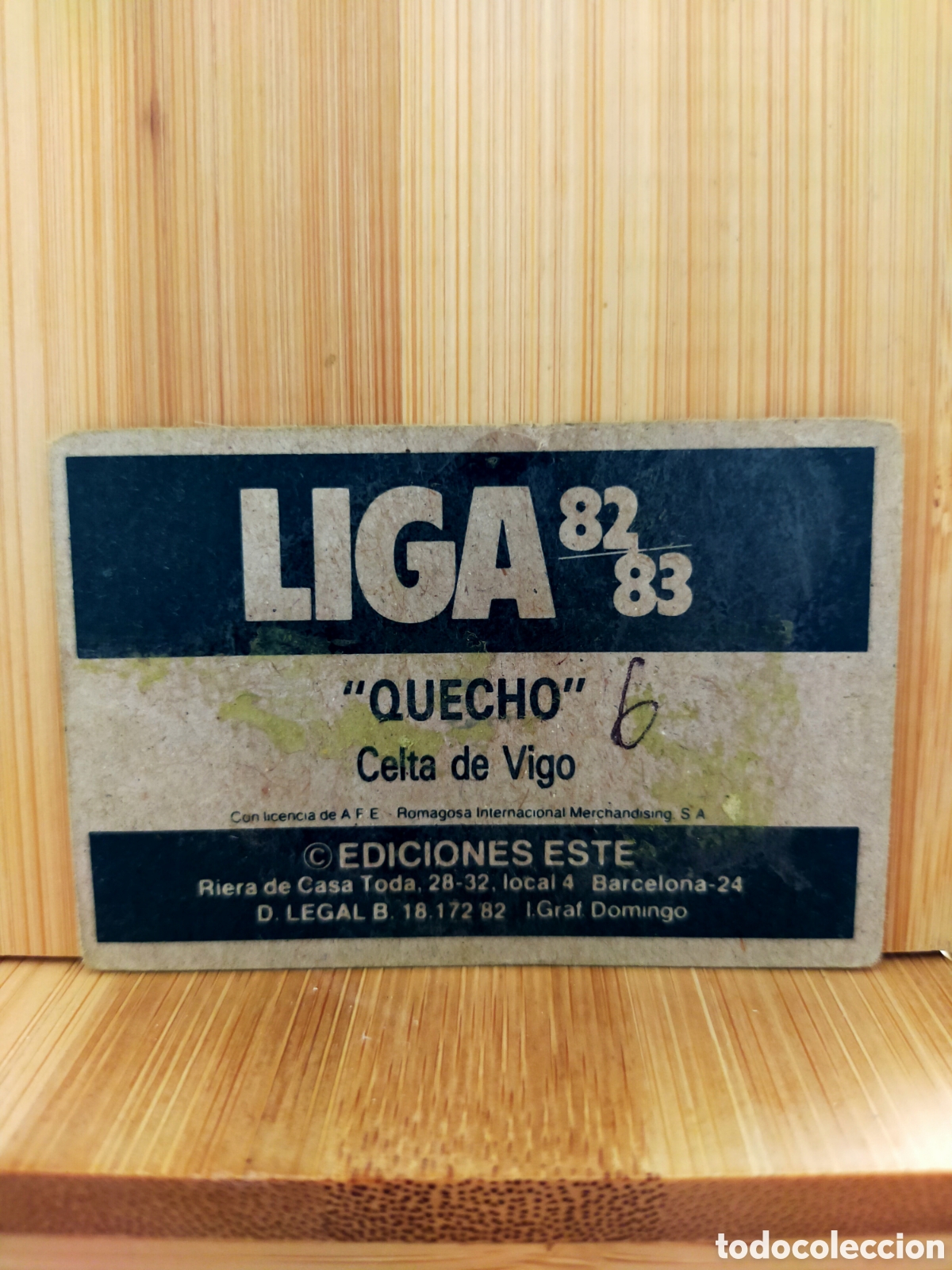 Cromos de f&uacute;tbol: 1982 1983 82 83 ESTE CROMO DESPEGADO CELTA QUECHO - Foto 2