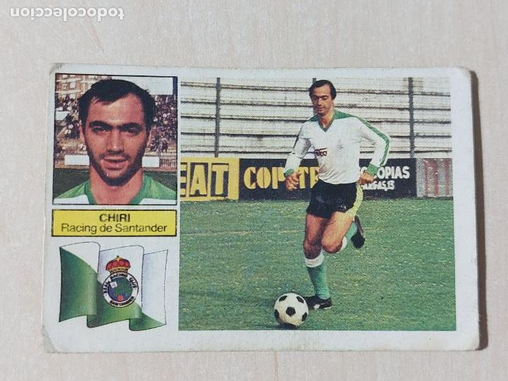 Cromos de f&uacute;tbol: EDICIONES ESTE 82 83 VERSION - CHIRI - CROMO - RACING DE SANTANDER - Foto 1