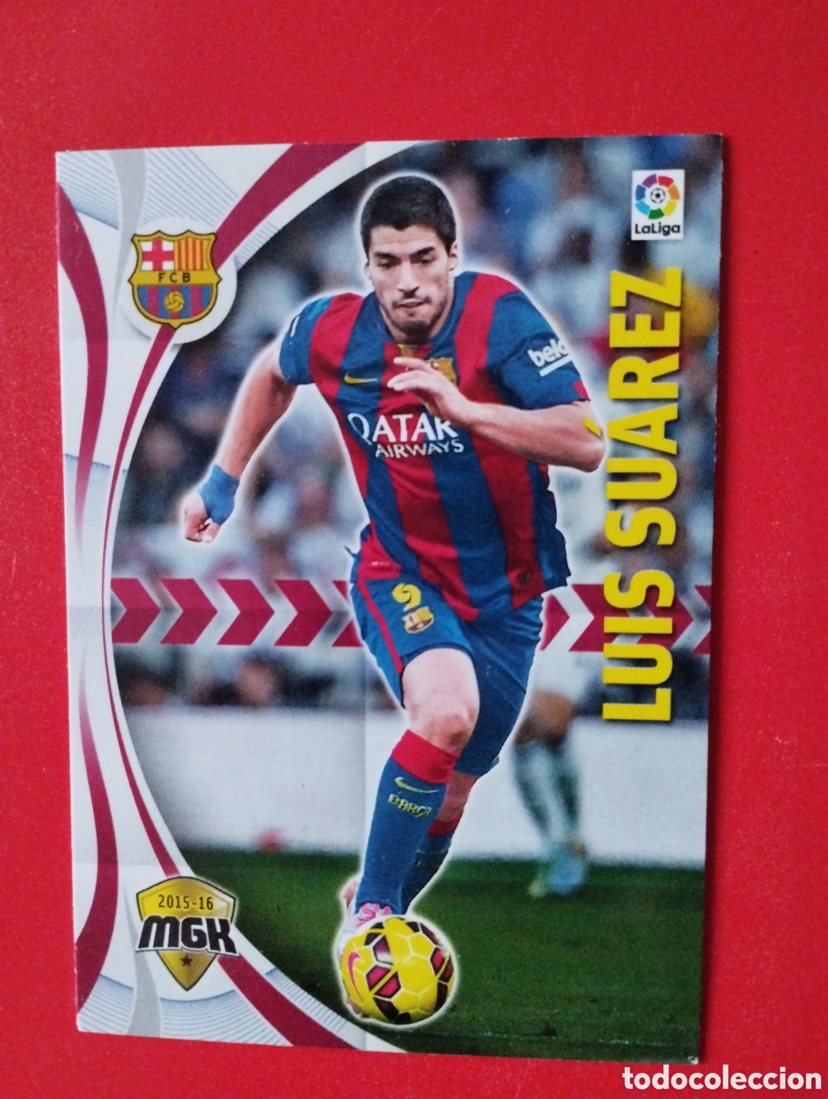 Cromos de f&uacute;tbol: Luis Su&aacute;rez Megacraks 15-16 - Foto 2