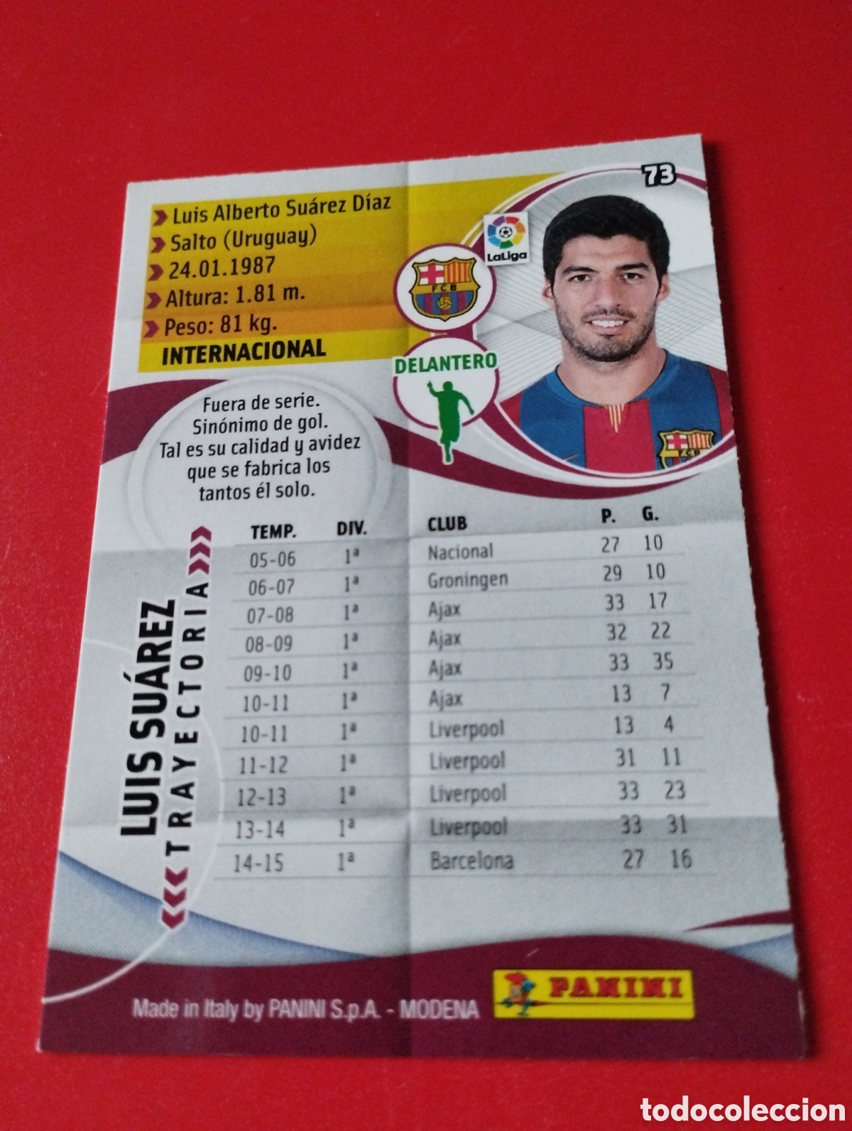 Cromos de f&uacute;tbol: Luis Su&aacute;rez Megacraks 15-16 - Foto 3