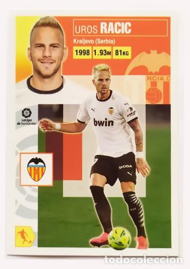 Figurine di Calcio: UROS RACIC N&ordm; 25 ULTIMOS FICHAJES VALENCIA LIGA ESTE 2020 2021 20 21 ALBUM FUTBOL PANINI