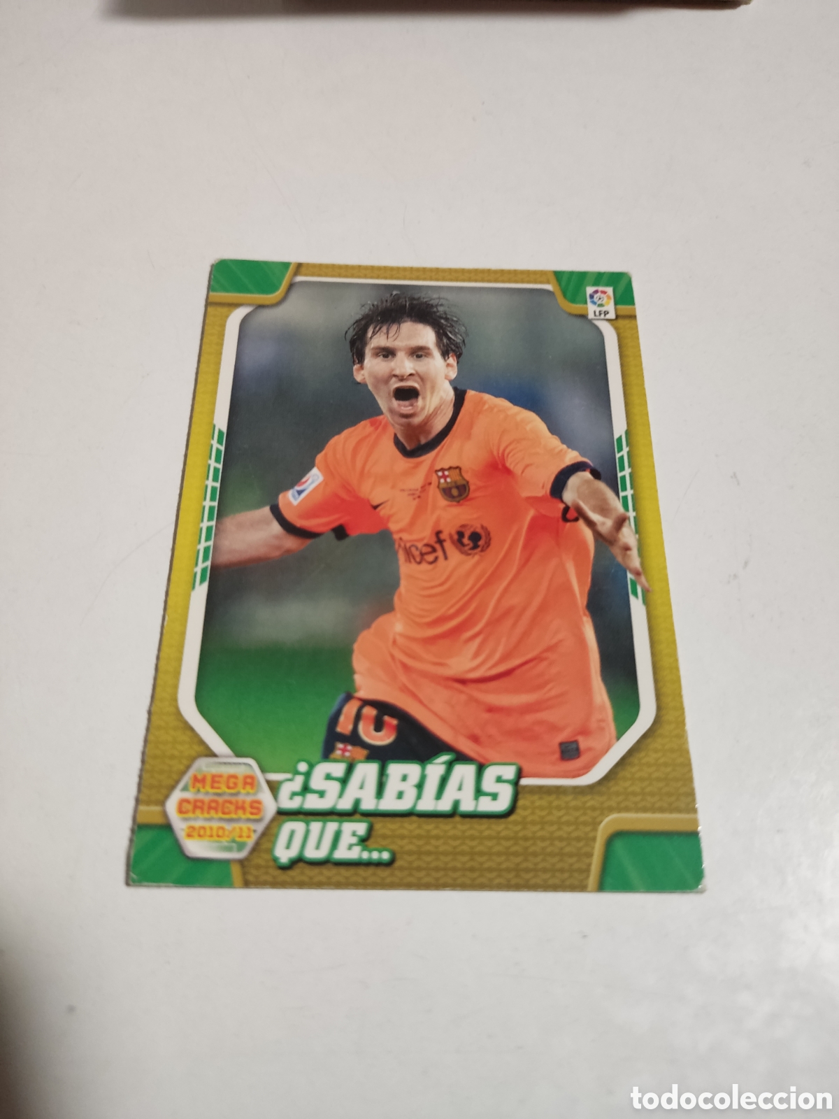 Cromos de F&uacute;tbol: Cromo MESSI, sab&iacute;as que? MEGA cracks 2010-11
