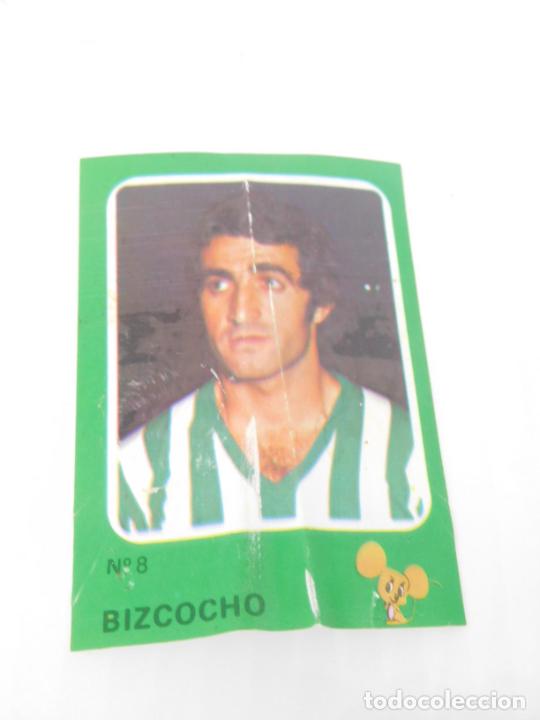 Cromos de F&uacute;tbol: M69 Cromo Cruyff y los colosos de esta liga. Cropan. n&ordm;8 Bizcocho