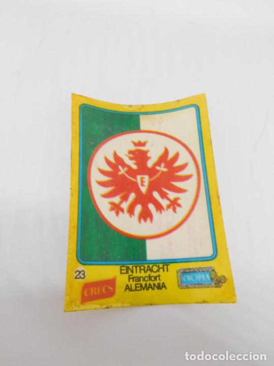 Cromos de F&uacute;tbol: M69 Cromo Crecs Cropan Escudos de Futbol n&ordm; 23 Eintracht de Francfort