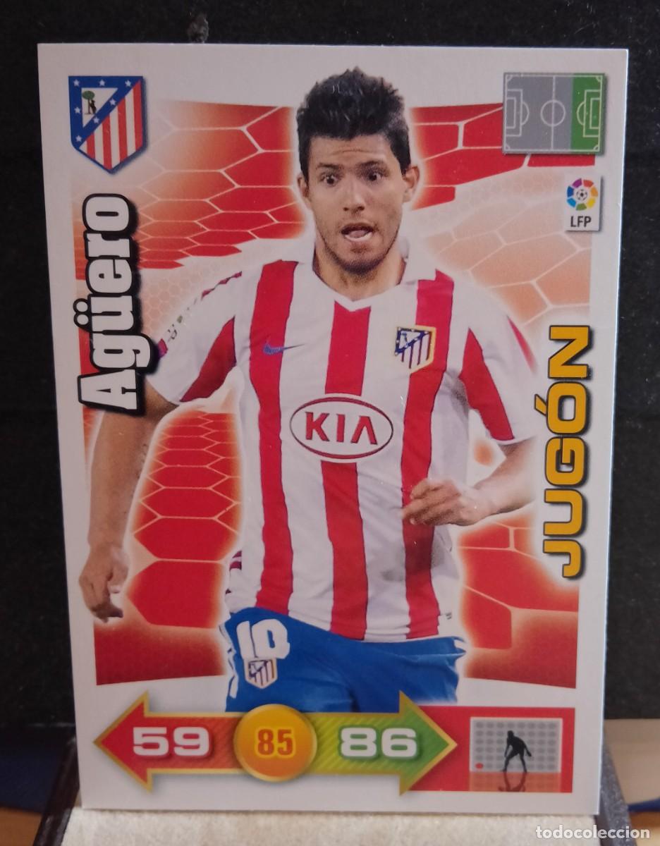 Cromos de f&uacute;tbol: 10 11 ADRENALYN XL AG&Uuml;ERO JUG&Oacute;N DEL ATLETICO DE MADRID 2010 2011 PANINI