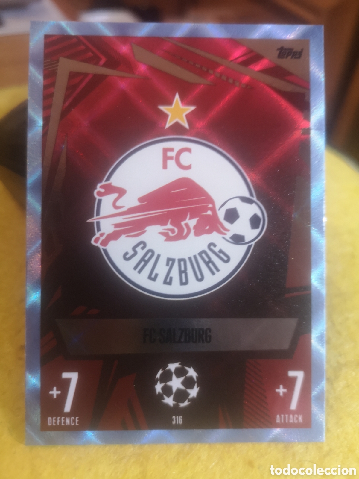 Cromos de F&uacute;tbol: ESCUDO SALZBURG CRYSTAL TOPPS MATCH ATTAX CHAMPIONS 2023 2024 - 23 24 CRYSTAL PARALELA 316