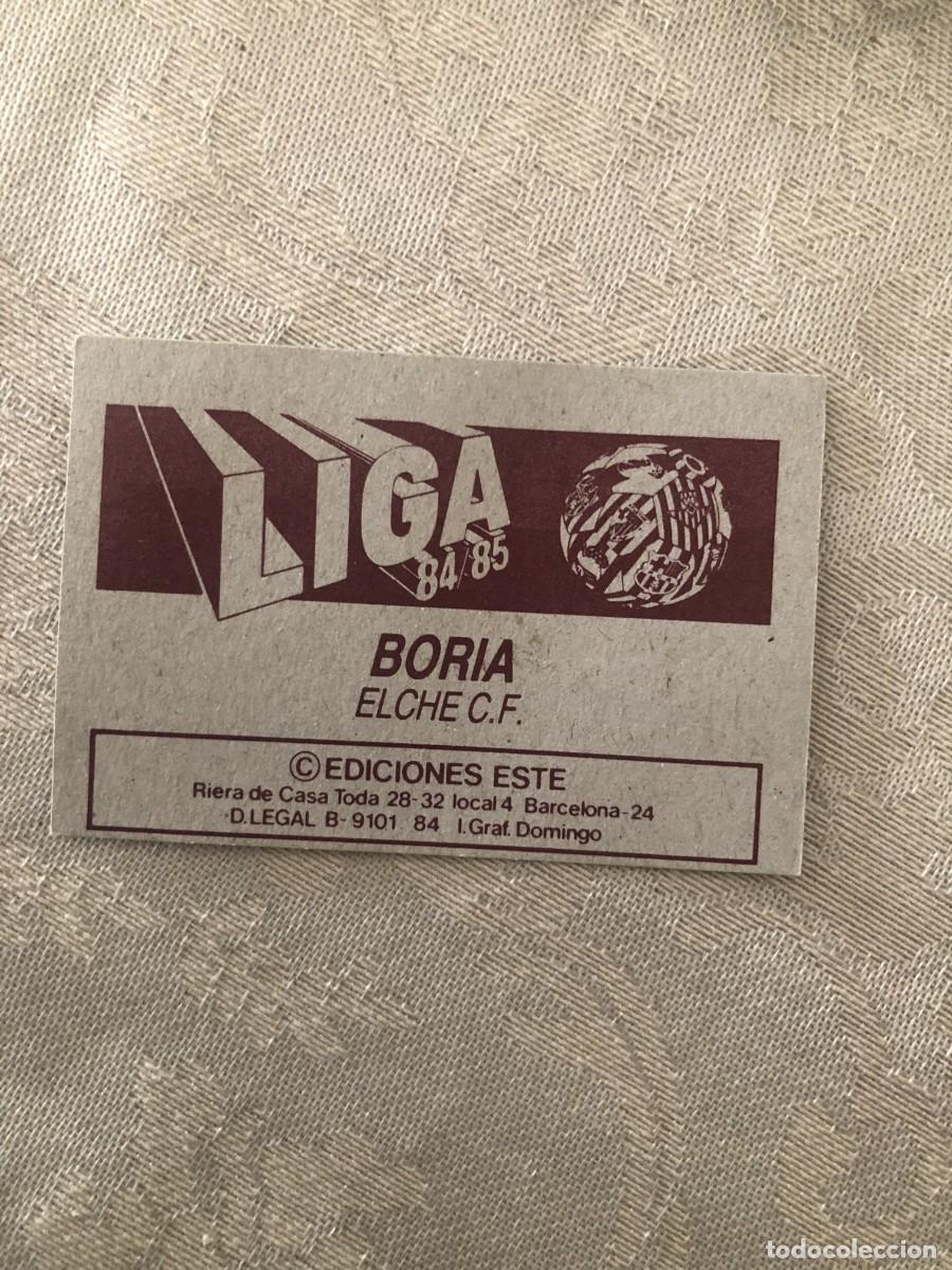 Cromos de f&uacute;tbol: BORIA ELCHE NUEVO DE SOBRE EDICIONES ESTE 84-85 - Foto 2