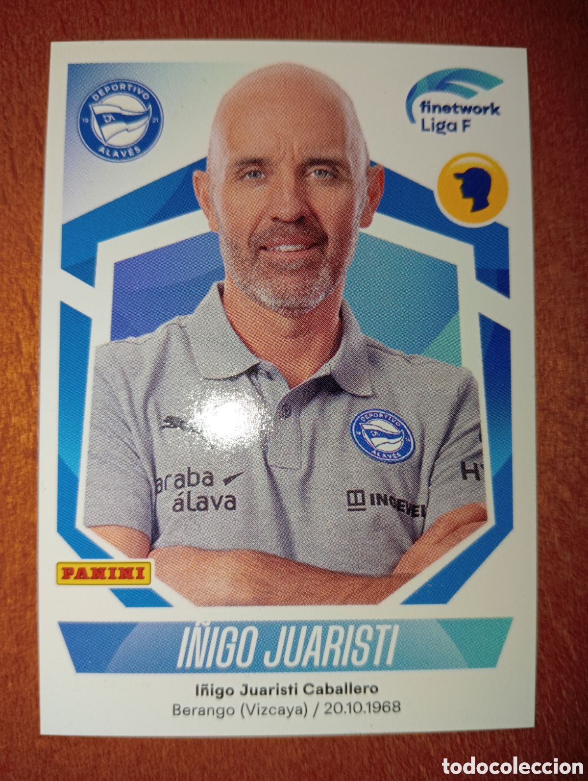 Fu&szlig;ball-Sticker: &Iacute;&ntilde;igo Juaristi n&deg;50 Liga Femenina F 22/23 Deportivo Alav&eacute;s