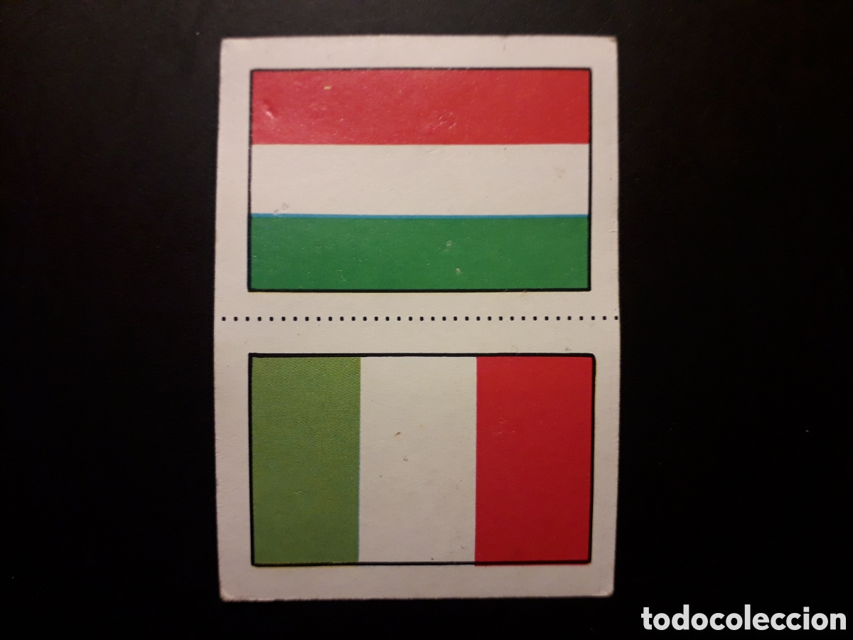 Cromos de F&uacute;tbol: BANDERAS HUNGR&Iacute;A E ITALIA N&deg; 296 Y 296-A MUNDIAL F&Uacute;TBOL ESPA&Ntilde;A 82 ED FHER 1982 PEDIDO M&Iacute;NIMO 3&euro;