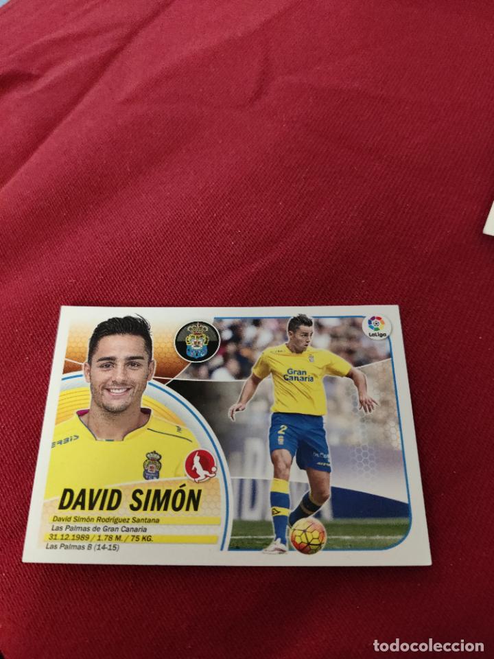 Cromos de f&uacute;tbol: david simon las palmas este 2016 2017 16 17 sin pegar - Foto 1