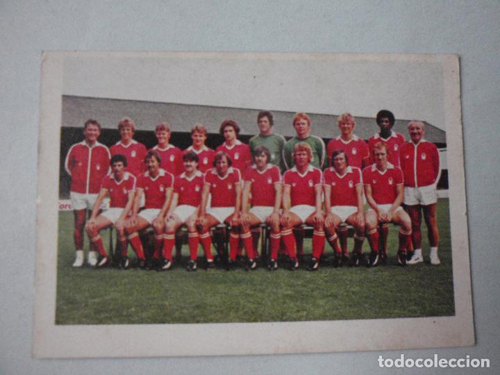 Cromos de F&uacute;tbol: Cromo n&ordm; 168 NOTTINGHAM FOREST NUNCA PEGADO Liga F&Uacute;TBOL 1980-81 Editorial FHER. 1980 1981