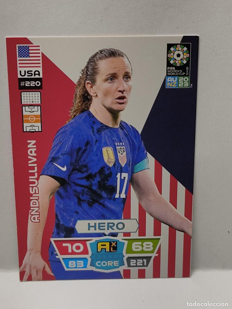 Figurine di Calcio: Cromo ADRENALYN FIFA WOMEN'S WORLD CUP 2023 - HERO - USA - ANDI SULLIVAN 220
