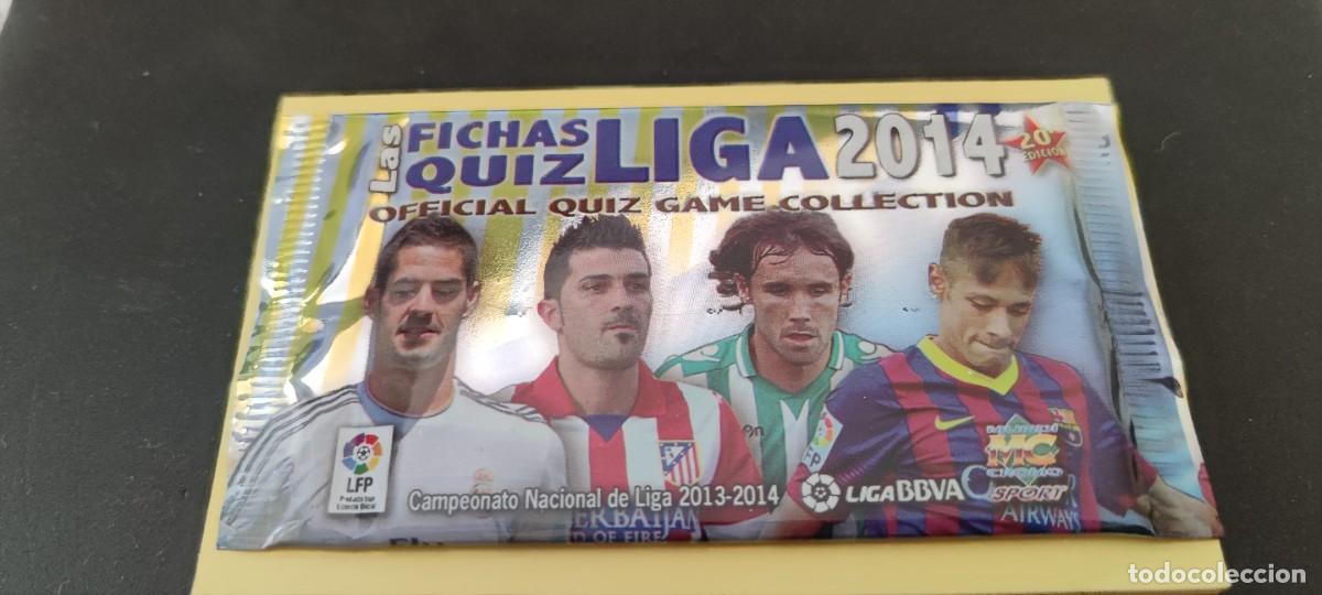 Football Stickers: SOBRE SIN ABRIR - LAS FICHAS QUIZ LIGA 2014 - PLATINUM - MUNDICROMO- 20&ordm; EDICI&Oacute;N