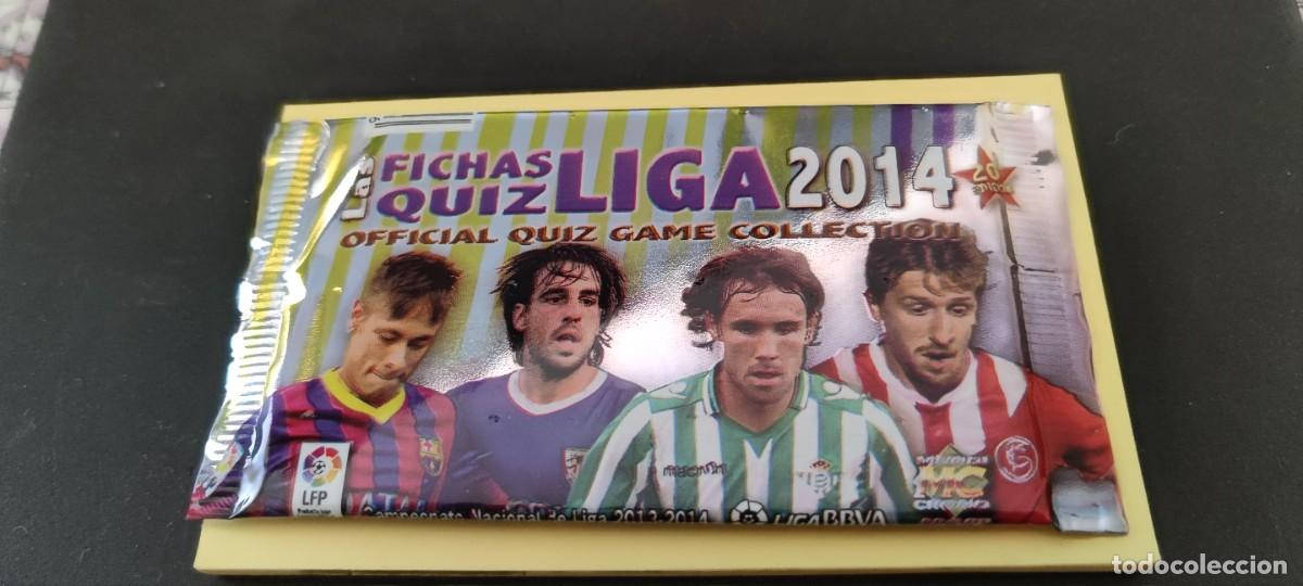 Football Stickers: SOBRE SIN ABRIR - LAS FICHAS QUIZ LIGA 2014 - PLATINUM - MUNDICROMO- 20&ordm; EDICI&Oacute;N