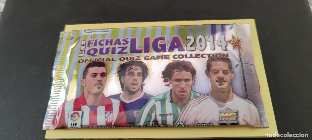 Football Stickers: SOBRE SIN ABRIR - LAS FICHAS QUIZ LIGA 2014 - PLATINUM - MUNDICROMO- 20&ordm; EDICI&Oacute;N