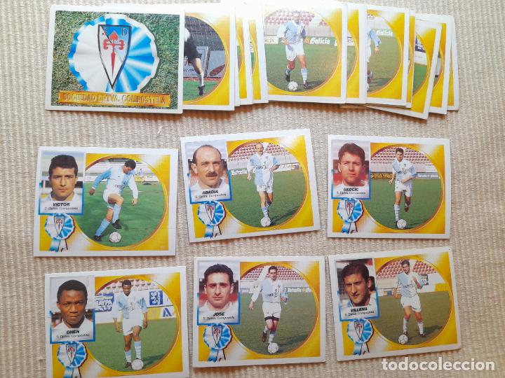 Football Stickers: LOTE 22 CROMOS DIFERENTES SD COMPOSTELA LIGA 94-95 1994 1995 ALBUM ESTE (SIN PEGAR)
