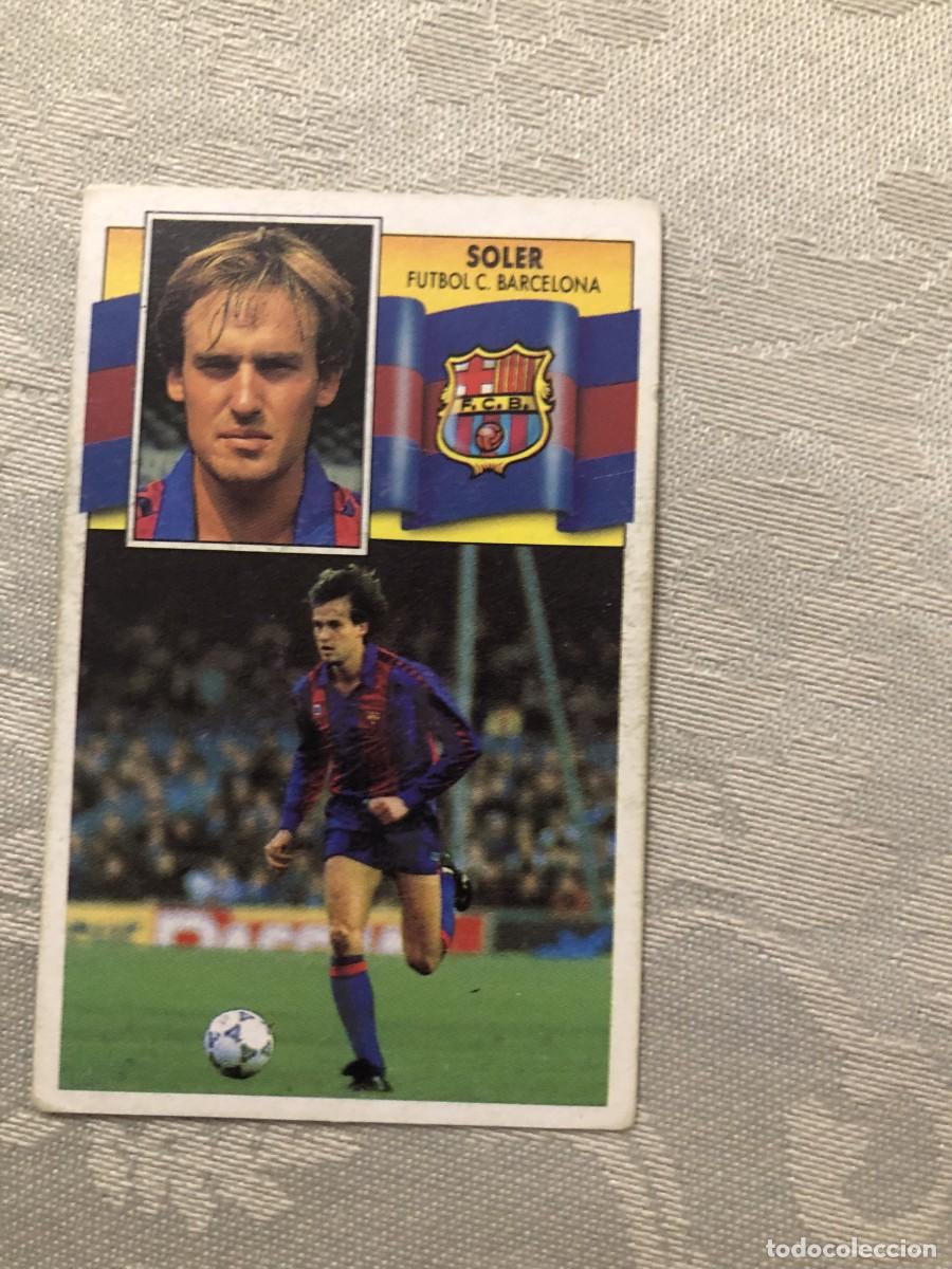 Cromos de f&uacute;tbol: SOLER BARCELONA NUNCA PEGADO EDICIONES ESTE 90-91 - Foto 1