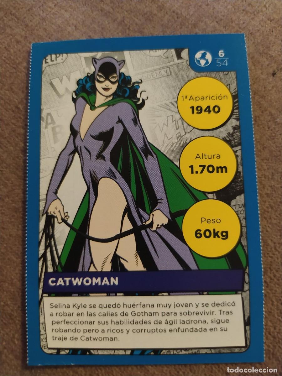 Cromos de F&uacute;tbol: Cromo Carta 06 Catwoman 6 DC Comics Carrefour