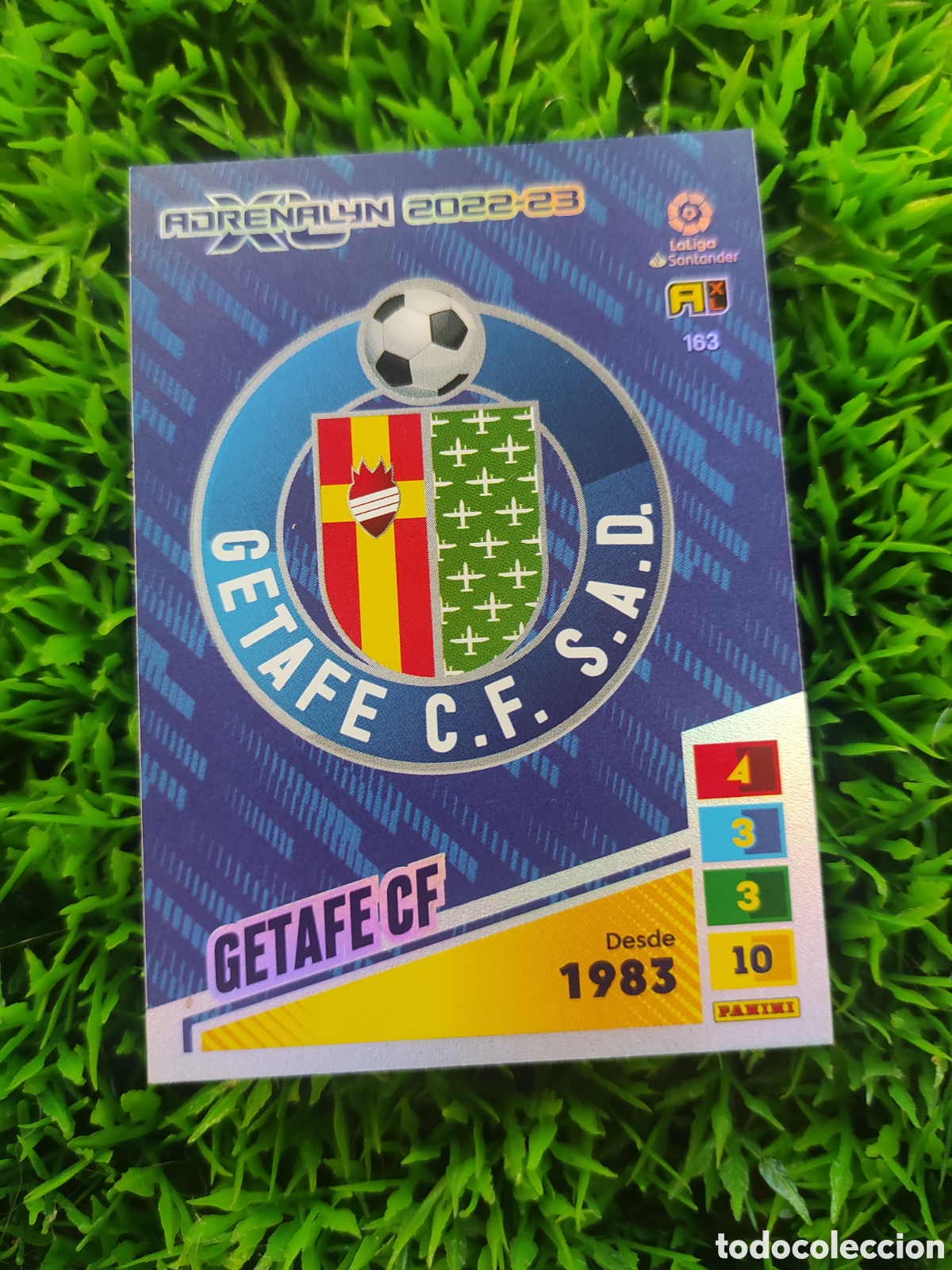 Cromos de f&uacute;tbol: Escudo Getafe 22-23 # 163 - Foto 1