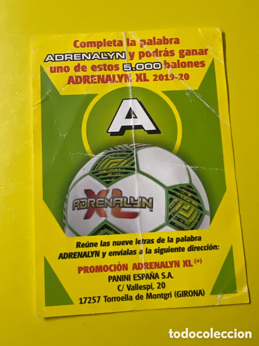 Fu&szlig;ball-Sticker: C6409. Adrenalyn XL 19 20 2019 2020 Letra A Promoci&oacute;n Bal&oacute;n Adrenalyn XL