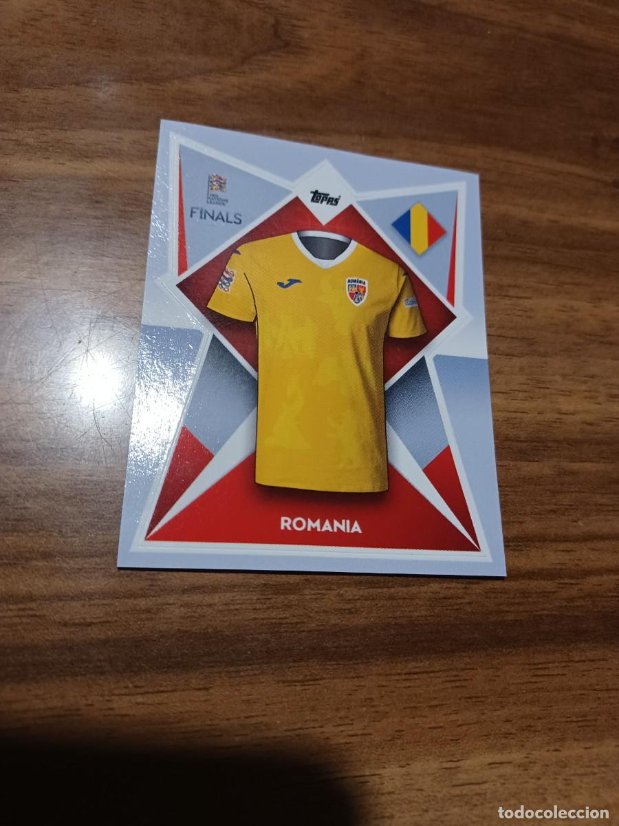 Cromos de F&uacute;tbol: CROMO THE ROAD TO UEFA NATION LEAGUE FINALS, TOPPS: CAMISETA RUMANIA, N&deg; 213