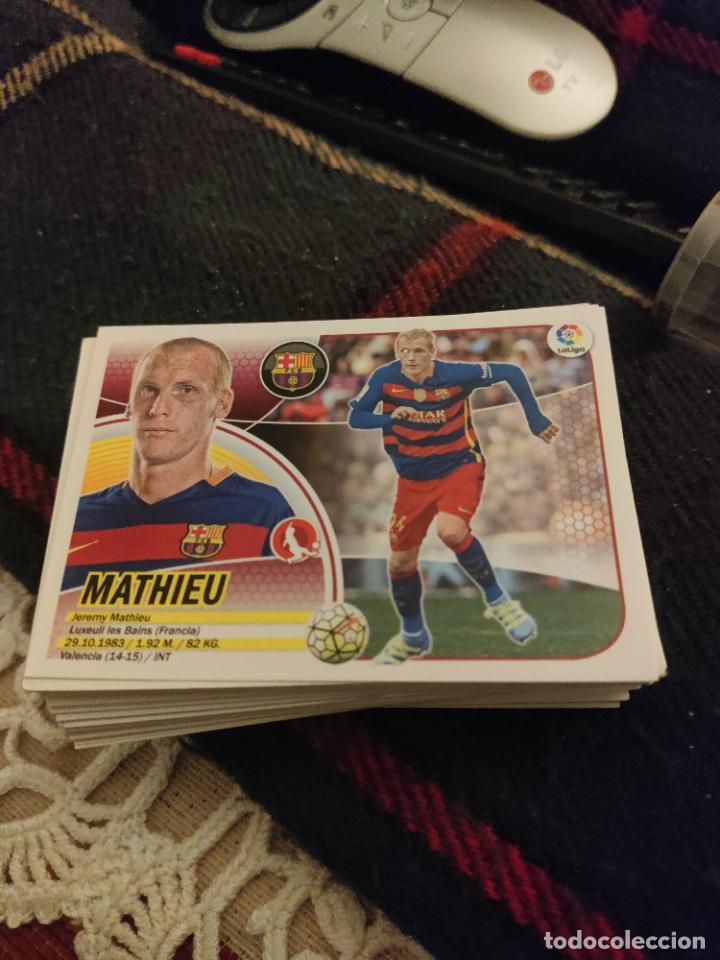 Cromos de f&uacute;tbol: mathieu barcelona este 2016 2017 16 17 sin pegar - Foto 1