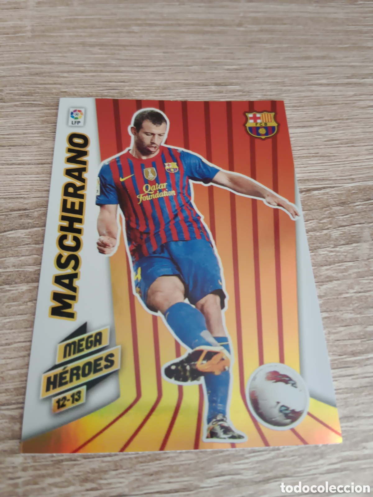 Cromos de Futebol: Panini Megacracks 2012 2013 12 13 374 Mascherano Barcelona mega h&eacute;roes