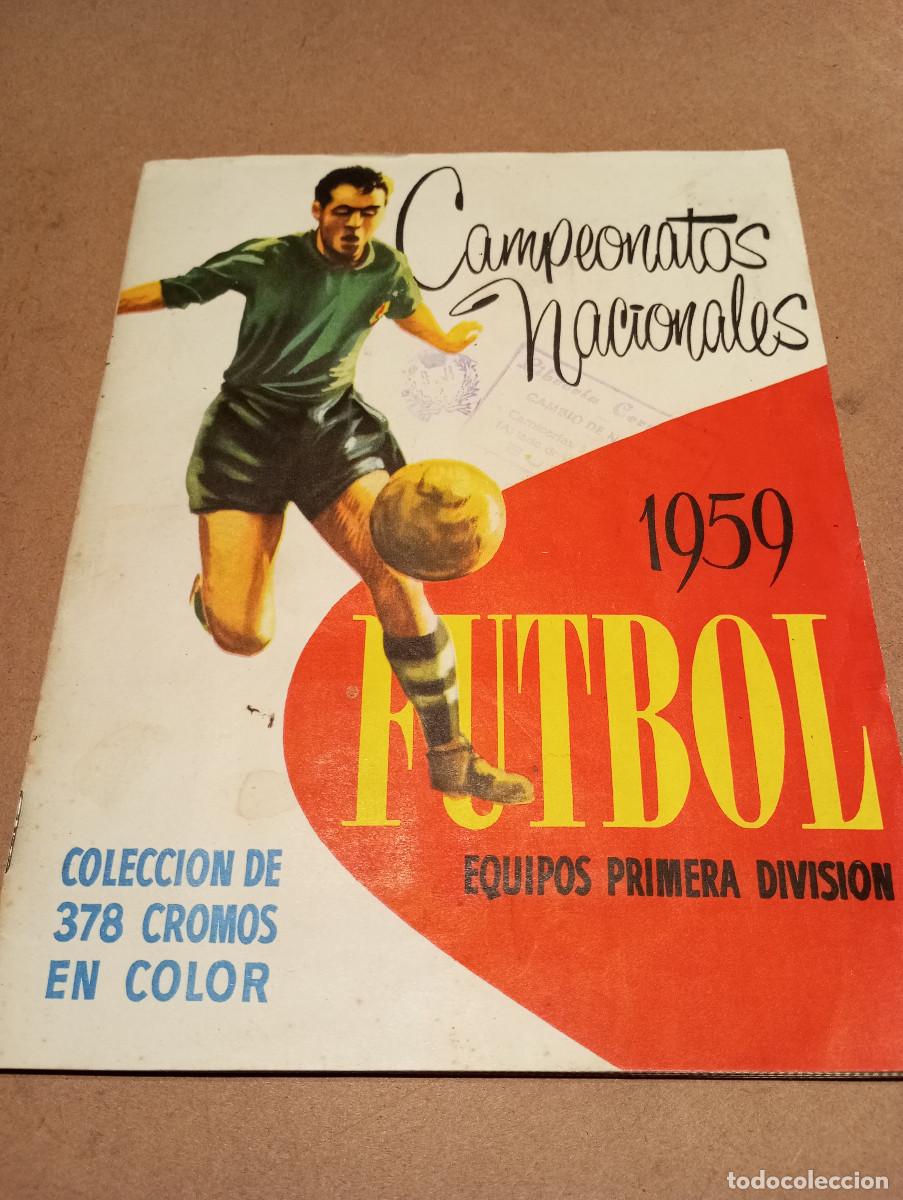 Album de cromos Campeonatos Nacionales Futbol 1958