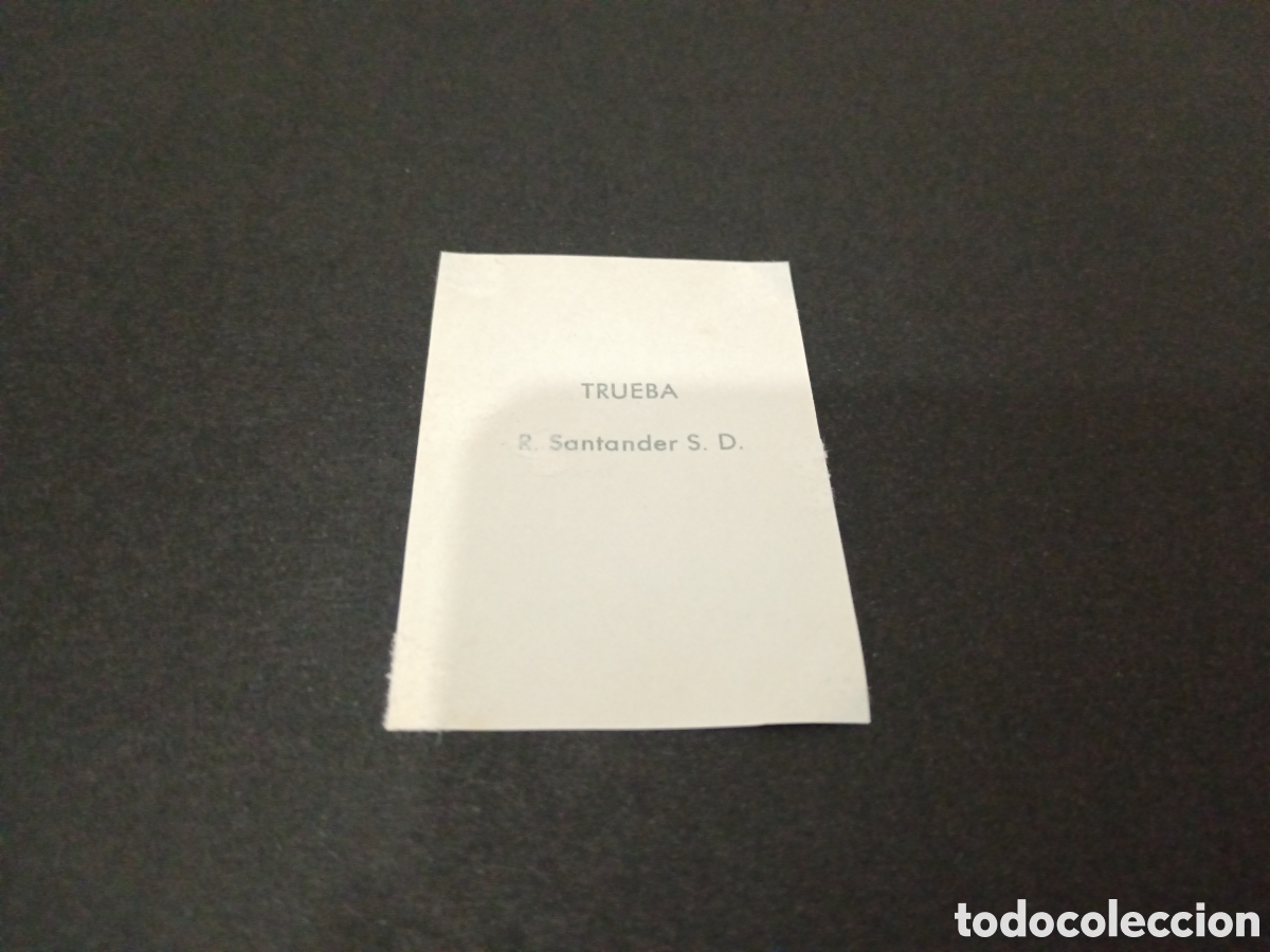 Cromos de f&uacute;tbol: 1961. TRUEBA R. SANTANDER SD BARCICROM DESPEGADO - Foto 2