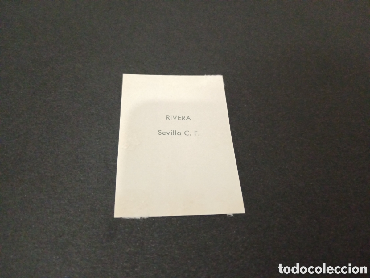Cromos de f&uacute;tbol: 1961. RIVERA SEVILLA CF BARCICROM DESPEGADO - Foto 2