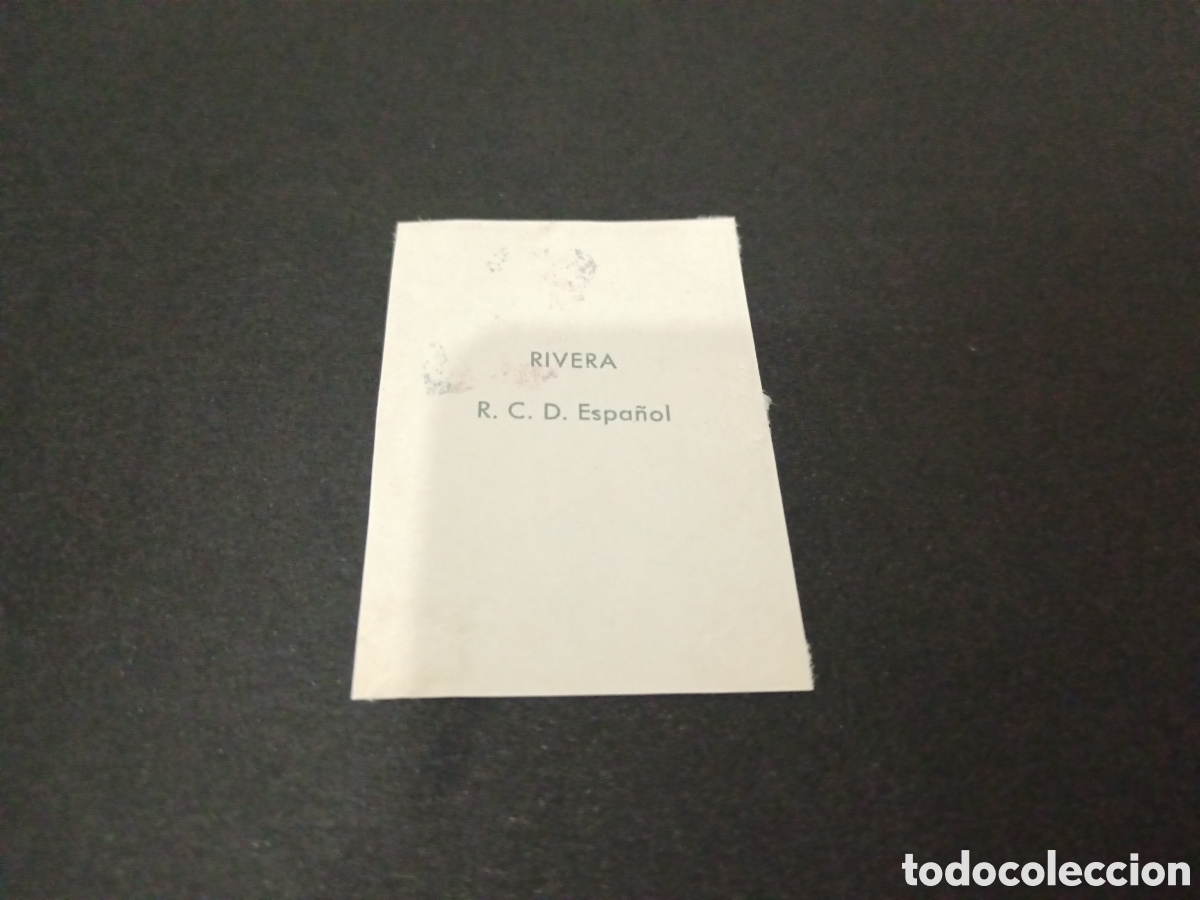 Cromos de f&uacute;tbol: 1961. RIVERA RCD ESPA&Ntilde;OL BARCICROM DESPEGADO - Foto 2