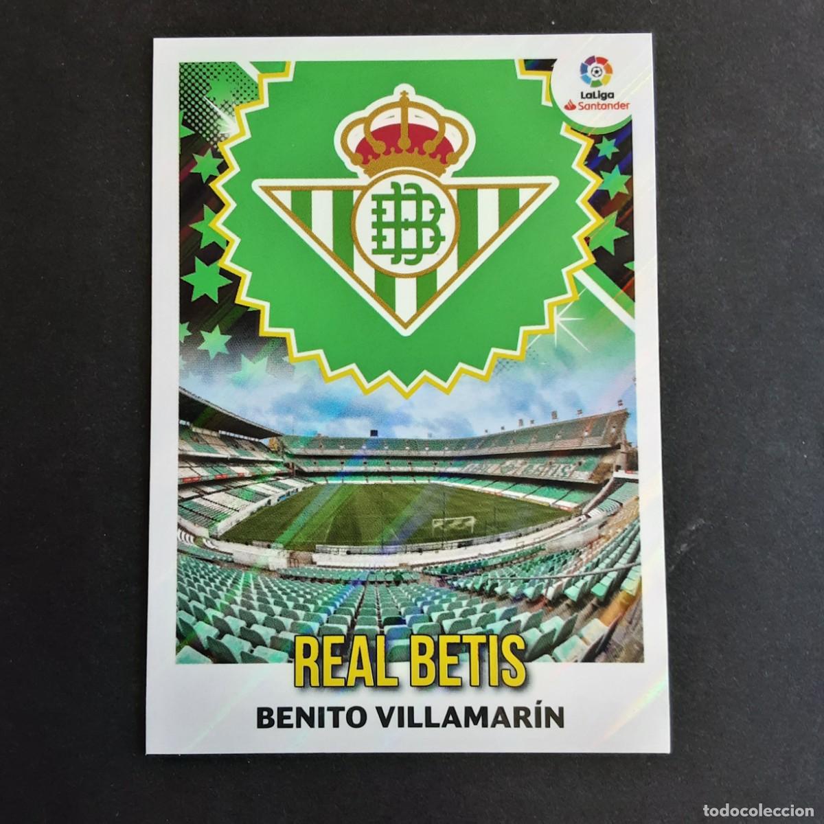 Cartes &agrave; collectionner de Football: CROMO LIGA 2018 2019 18 19 COLECCIONES ESTE PANINI N&ordm;9 ESCUDO-BETIS NUNCA PEGADO