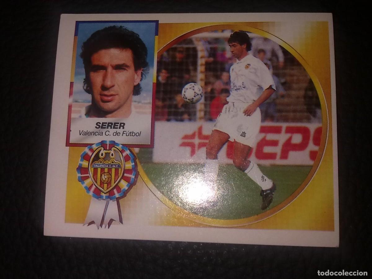 Cromos de f&uacute;tbol: ESTE 94 95 SIN PEGAR SERER VALENCIA - Foto 1