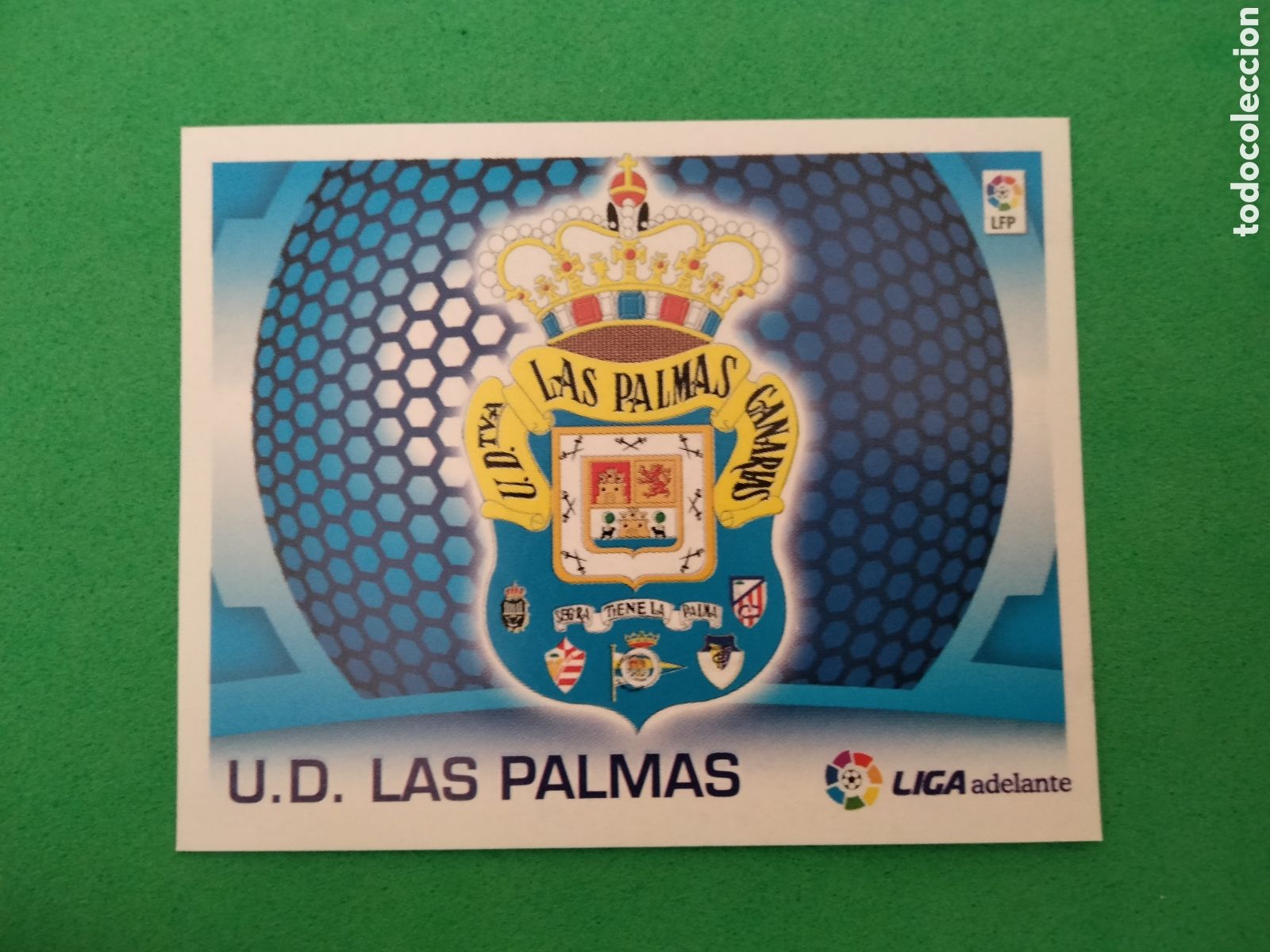Figurine di Calcio: ESCUDO LAS PALMAS U.D. 2&ordm; DIVISION EDICIONES ESTE 2009 2010 LIGA ESTE 09 10 NUEVO SIN PEGAR