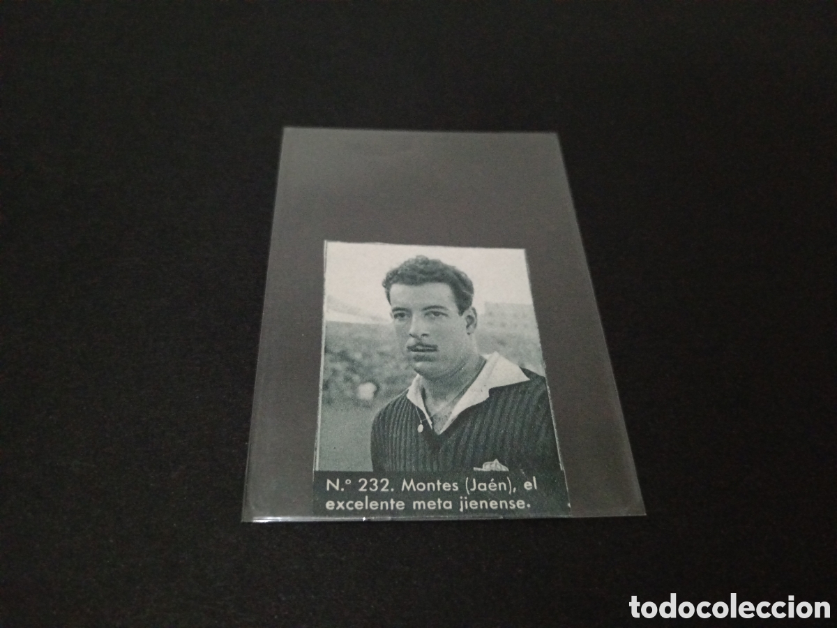 Fu&szlig;ball-Sticker: 1953 N&deg; 232 MONTES JA&Eacute;N BRUGUERA SIN PEGAR