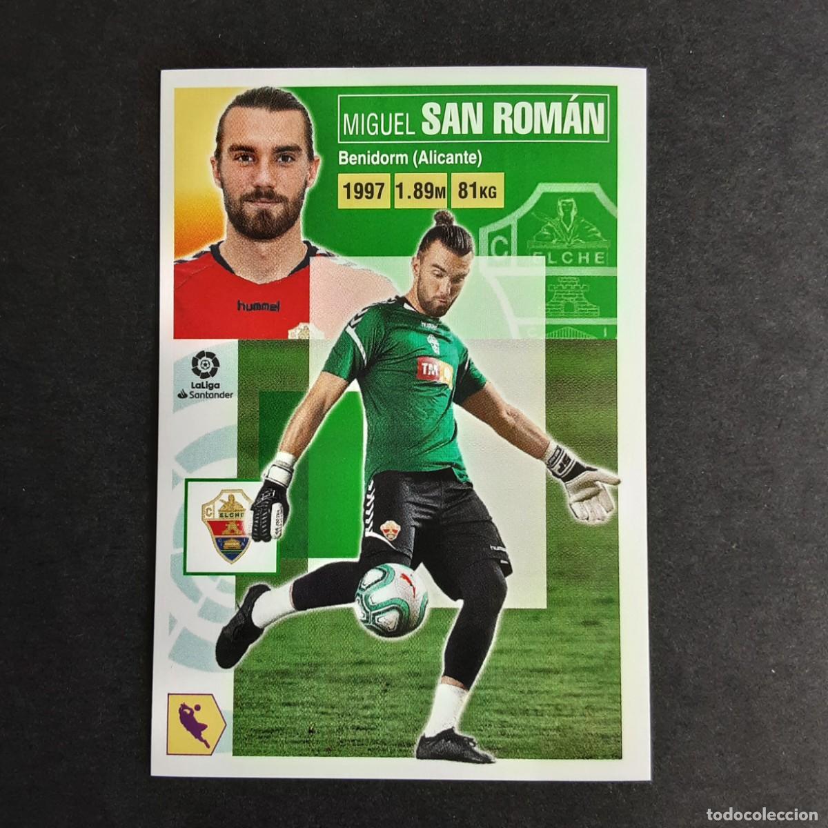 Figurine di Calcio: CROMO LIGA 2020 2021 20 21 COLECCIONES ESTE PANINI N&ordm;3 SAN ROMAN-ELCHE NUNCA PEGADO