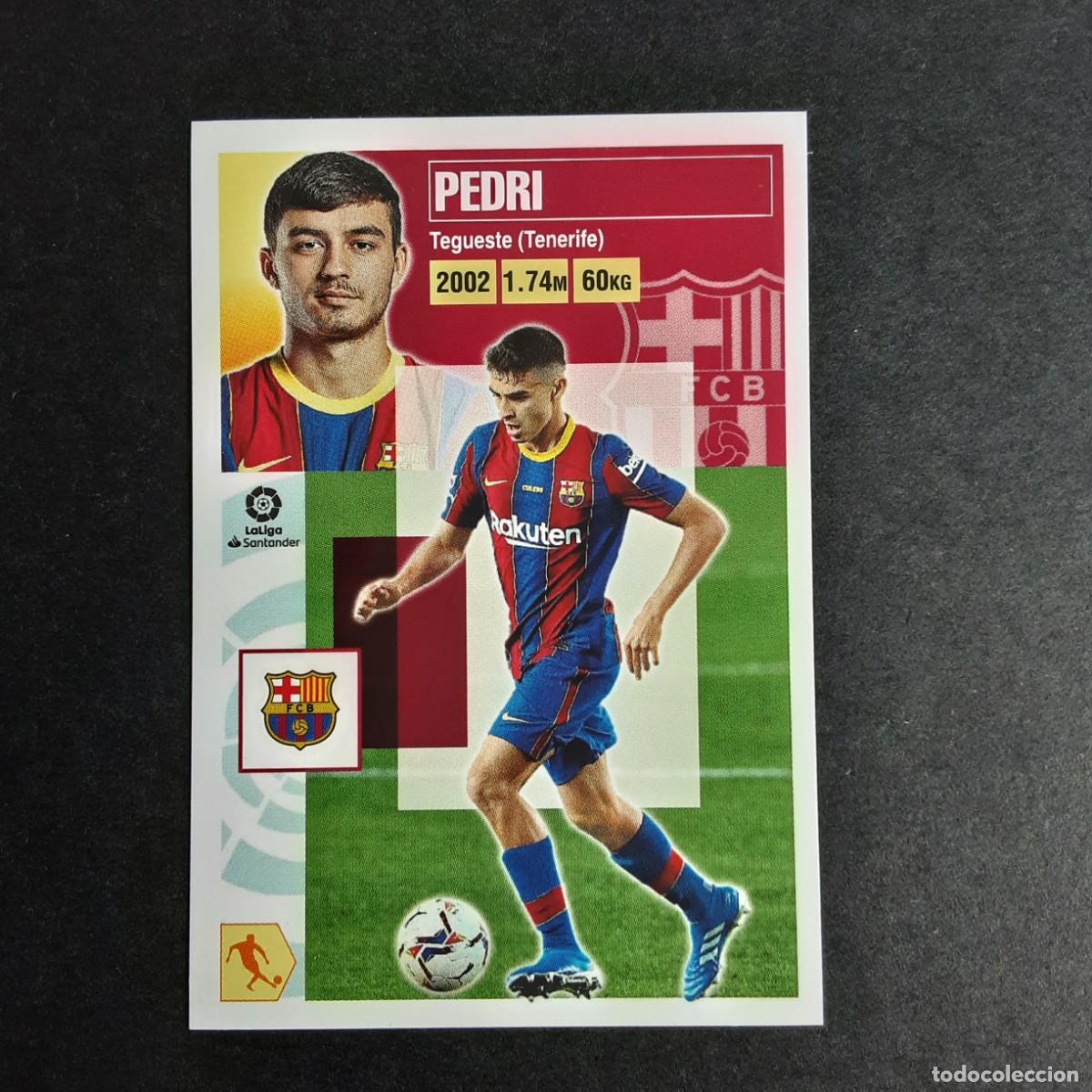 Cromos de F&uacute;tbol: CROMO LIGA 2020 2021 20 21 COLECCIONES ESTE PANINI FICHAJE N&ordm;55 PEDRI-BARCELONA ROOKIE NUNCA PEGADO