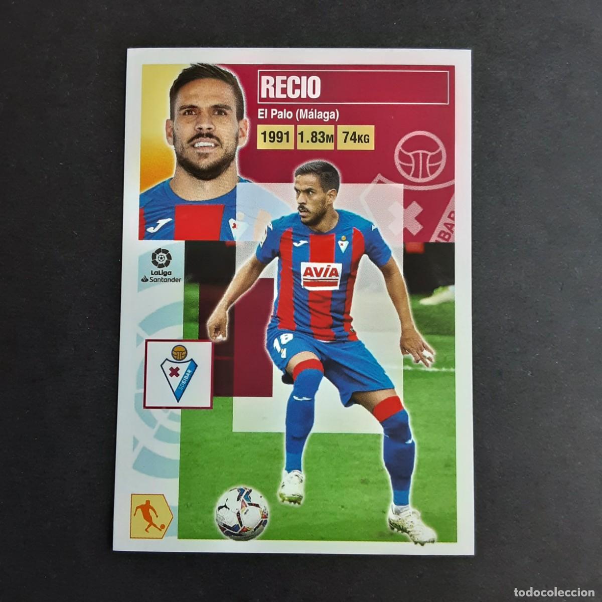 Cromos de f&uacute;tbol: CROMO LIGA 2020 2021 20 21 COLECCIONES ESTE PANINI FICHAJE N&ordm;20 RECIO-EIBAR NUNCA PEGADO