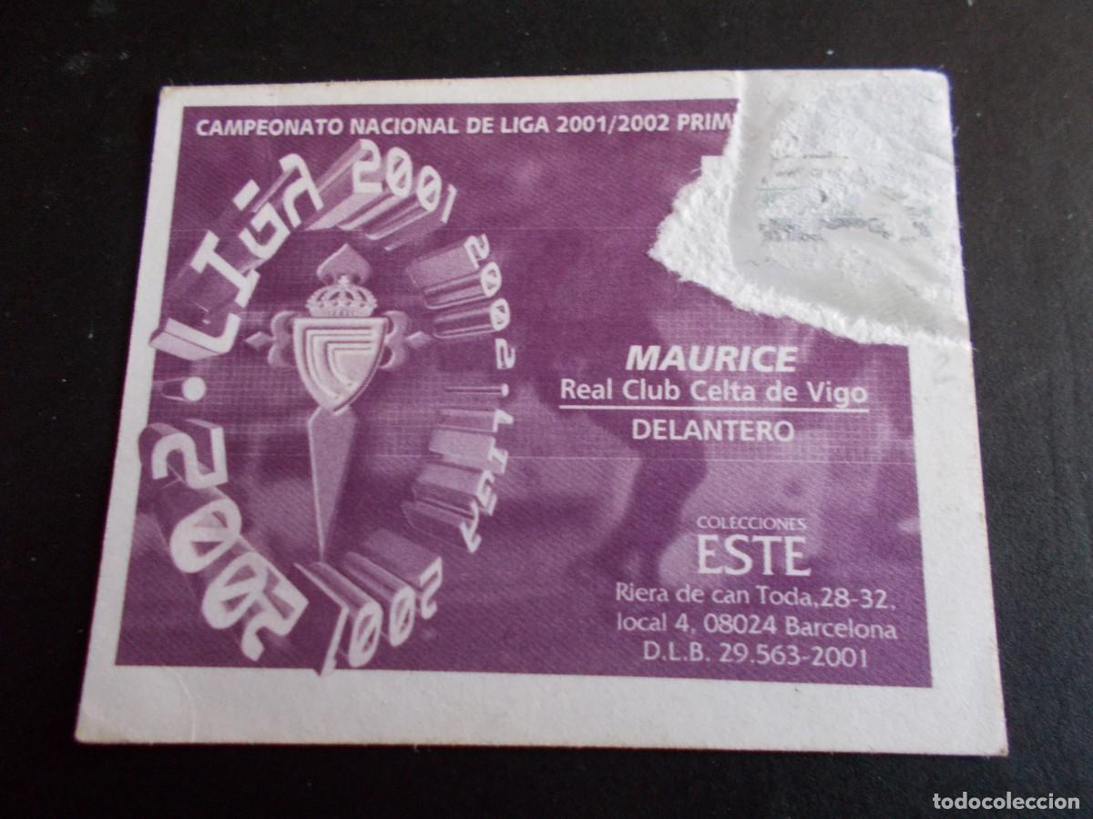 Cromos de f&uacute;tbol: ESTE 01-02 MAURICE CELTA DIFICIL VENTANILLA - Foto 2