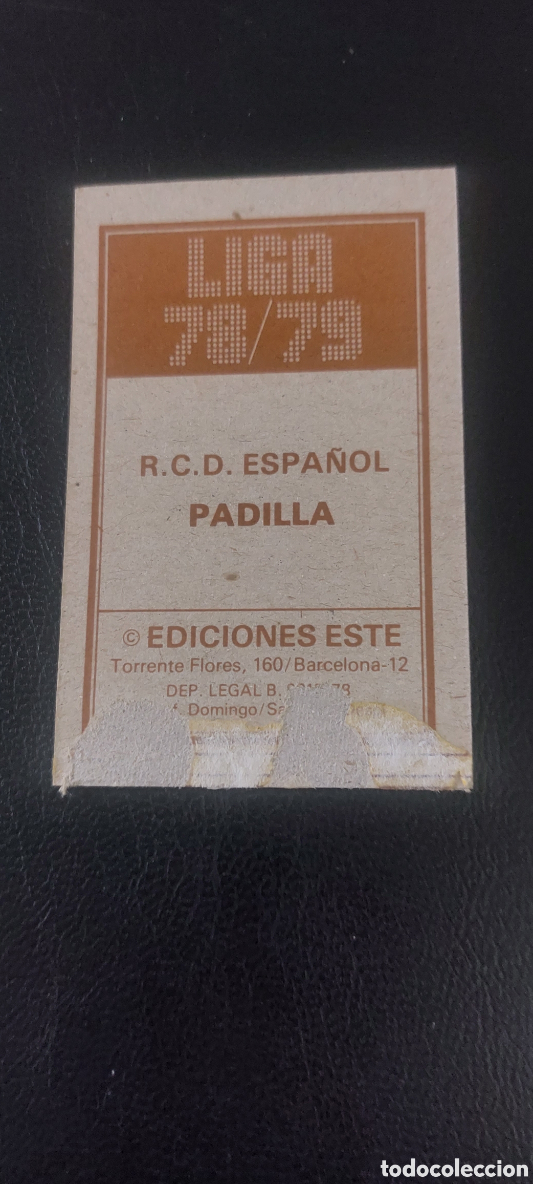 Cromos de f&uacute;tbol: Padilla espa&ntilde;ol 78/79 - Foto 2