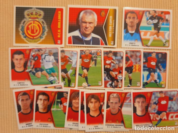 Fu&szlig;ball-Sticker: LOTE 19 CROMOS DIFERENTES RCD MALLORCA LIGA 05-06 (2005 2006) ALBUM ESTE (sin pegar)
