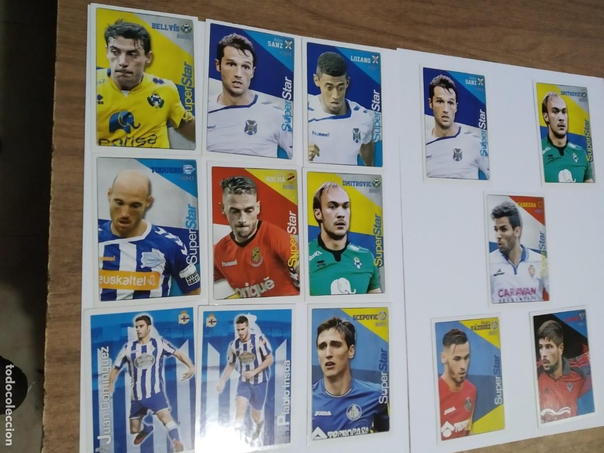 Figurine di Calcio: SUPERSTAR 14 CROMOS MUNDICROMO QUIZ LIGA FUTBOL