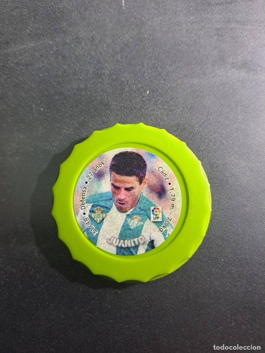 Figurine di Calcio: CHAPA TAZO CAPS JUANITO BETIS 31/48 COLOR VERDE LIGA 2003 2004 03 04 FUTBOL TOSFRIT