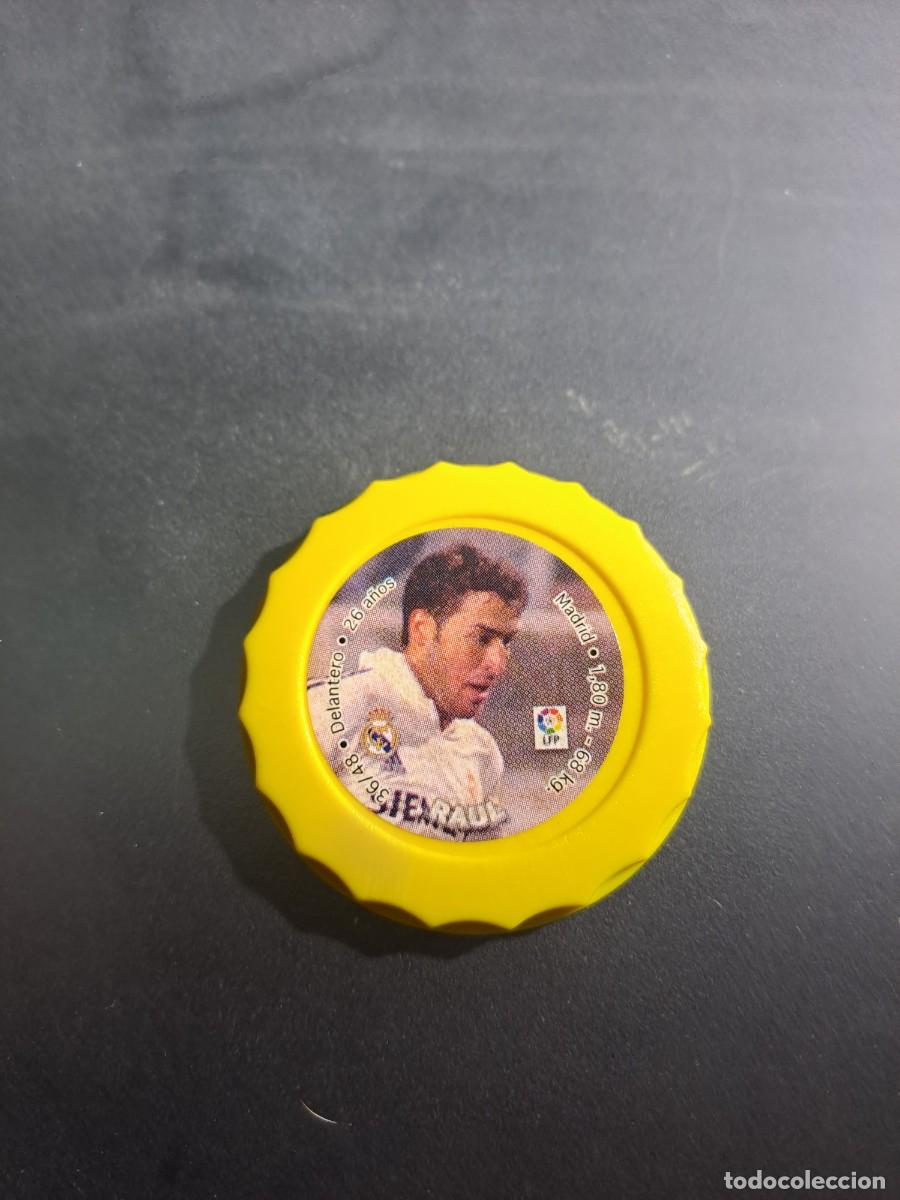 Cartes &agrave; collectionner de Football: CHAPA TAZO CAPS RAUL REAL MADRID 36/48 COLOR AMARILLO LIGA 2003 2004 03 04 FUTBOL TOSFRIT