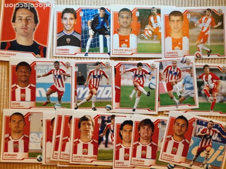 Football Stickers: LOTE 20 CROMOS DIFERENTES UD ALMERIA LIGA 07-08 (2007 2008) ALBUM ESTE (sin pegar)