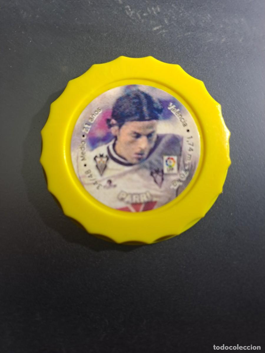 Figurine di Calcio: CHAPA TAZO CAPS PARRI ALBACETE 34/48 COLOR AMARILLO LIGA 2003 2004 03 04 FUTBOL TOSFRIT