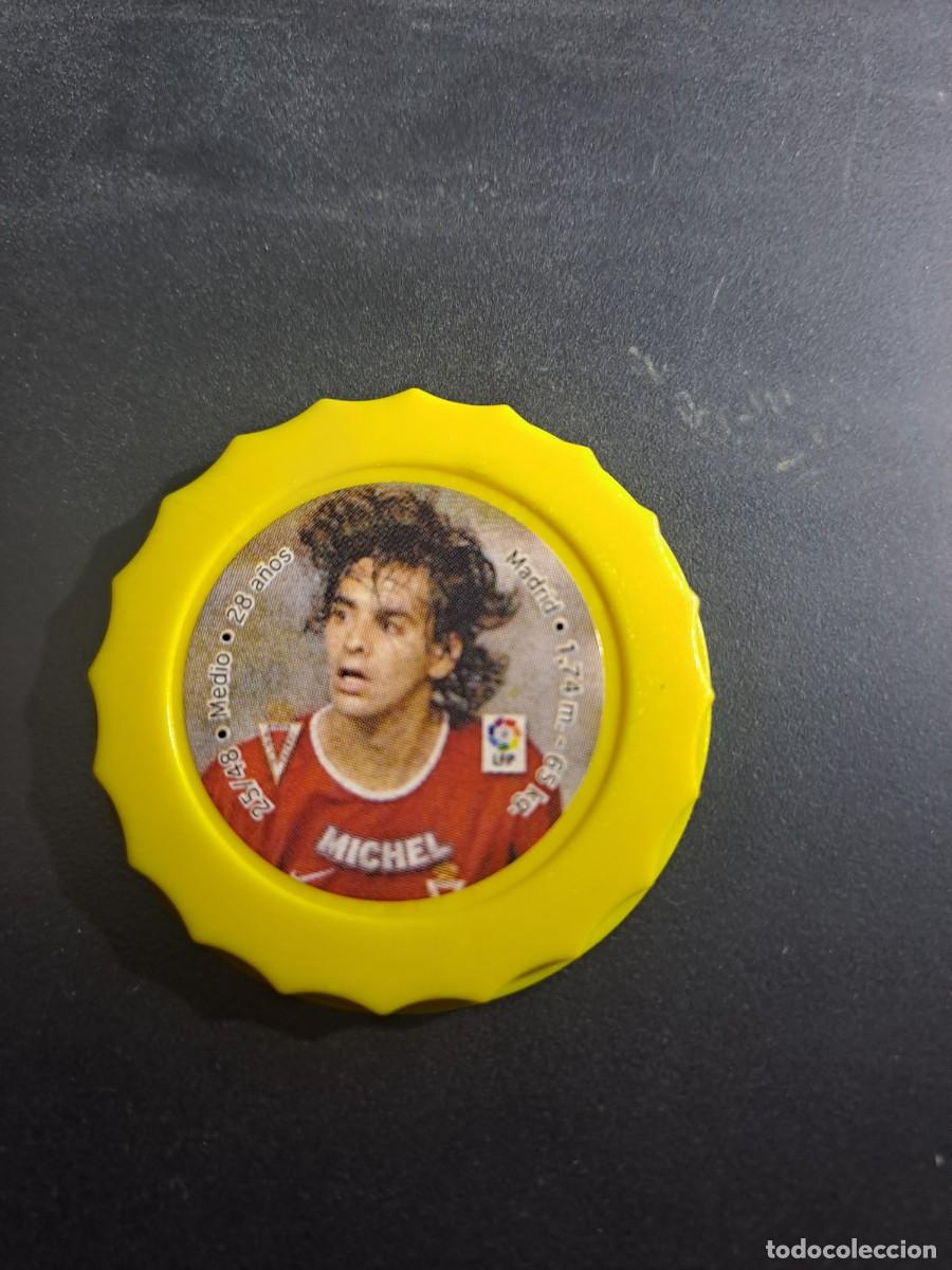 Figurine di Calcio: CHAPA TAZO CAPS MICHEL MURCIA 25/48 COLOR AMARILLO LIGA 2003 2004 03 04 FUTBOL TOSFRIT